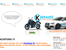 Tablet Screenshot of fahrschule-krause-hw.com